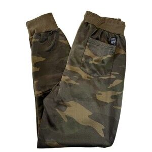 Phat Farm Streetwear Men's Camo Joggers, Sz L, Zip Pockets Drawstring Waist Y2K